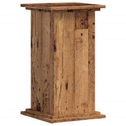 vidaXL Plant Stand Plant Pot Plant Holder Outdoor Flower Stand Engineered Wood - old wood, 33 x 33 x 60 cm