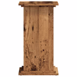 vidaXL Plant Stand Plant Pot Plant Holder Outdoor Flower Stand Engineered Wood - old wood, 33 x 33 x 60 cm - Additional view 4
