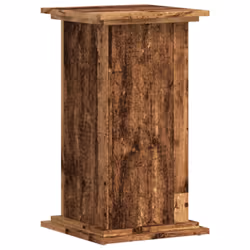 vidaXL Plant Stand Plant Pot Plant Holder Outdoor Flower Stand Engineered Wood - old wood, 33 x 33 x 60 cm - Additional view 5