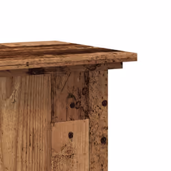 vidaXL Plant Stand Plant Pot Plant Holder Outdoor Flower Stand Engineered Wood - old wood, 33 x 33 x 60 cm - Additional view 6