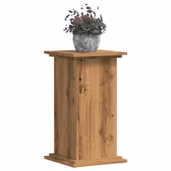 vidaXL Plant Stand Plant Pot Plant Holder Outdoor Flower Stand Engineered Wood - oak, 33 x 33 x 60 cm - Additional view 2