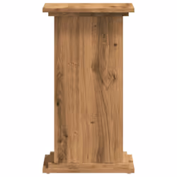 vidaXL Plant Stand Plant Pot Plant Holder Outdoor Flower Stand Engineered Wood - oak, 33 x 33 x 60 cm - Additional view 4