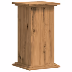 vidaXL Plant Stand Plant Pot Plant Holder Outdoor Flower Stand Engineered Wood - oak, 33 x 33 x 60 cm - Additional view 5