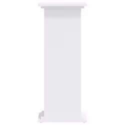 vidaXL Plant Stand Plant Pot Plant Holder Outdoor Flower Stand Engineered Wood - white, 33 x 33 x 80 cm - Additional view 4