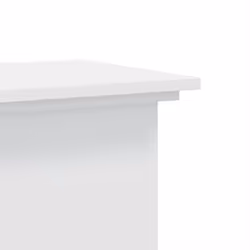 vidaXL Plant Stand Plant Pot Plant Holder Outdoor Flower Stand Engineered Wood - white, 33 x 33 x 80 cm - Additional view 6