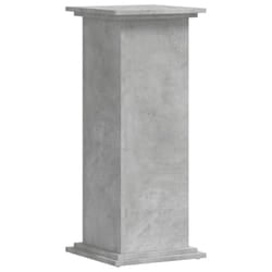 vidaXL Plant Stand Plant Pot Plant Holder Outdoor Flower Stand Engineered Wood - concrete grey, 33 x 33 x 80 cm