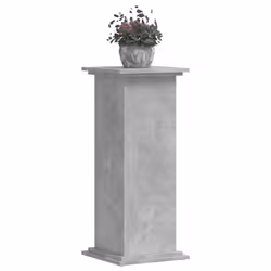 vidaXL Plant Stand Plant Pot Plant Holder Outdoor Flower Stand Engineered Wood - concrete grey, 33 x 33 x 80 cm