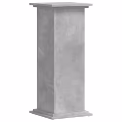 vidaXL Plant Stand Plant Pot Plant Holder Outdoor Flower Stand Engineered Wood - concrete grey, 33 x 33 x 80 cm - Additional view 5