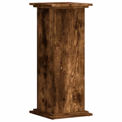 vidaXL Plant Stand Plant Pot Plant Holder Outdoor Flower Stand Engineered Wood - smoked oak, 33 x 33 x 80 cm - Additional view 5
