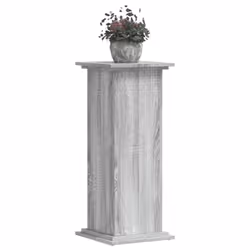 vidaXL Plant Stand Plant Pot Plant Holder Outdoor Flower Stand Engineered Wood - grey sonoma, 33 x 33 x 80 cm
