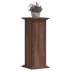 vidaXL Plant Stand Plant Pot Plant Holder Outdoor Flower Stand Engineered Wood - brown oak, 33 x 33 x 80 cm - Additional view 2