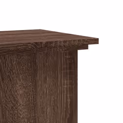 vidaXL Plant Stand Plant Pot Plant Holder Outdoor Flower Stand Engineered Wood - brown oak, 33 x 33 x 80 cm - Additional view 6