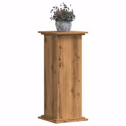 vidaXL Plant Stand Plant Pot Plant Holder Outdoor Flower Stand Engineered Wood - oak, 33 x 33 x 80 cm