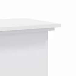 vidaXL Plant Stand Plant Pot Plant Holder Outdoor Flower Stand Engineered Wood - white, 33 x 33 x 100 cm - Additional view 6