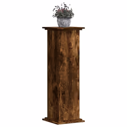 vidaXL Plant Stand Plant Pot Plant Holder Outdoor Flower Stand Engineered Wood - smoked oak, 33 x 33 x 100 cm