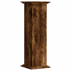 vidaXL Plant Stand Plant Pot Plant Holder Outdoor Flower Stand Engineered Wood - smoked oak, 33 x 33 x 100 cm - Additional view 5