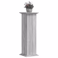 vidaXL Plant Stand Plant Pot Plant Holder Outdoor Flower Stand Engineered Wood - grey sonoma, 33 x 33 x 100 cm