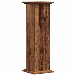 vidaXL Plant Stand Plant Pot Plant Holder Outdoor Flower Stand Engineered Wood - old wood, 33 x 33 x 100 cm
