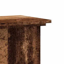 vidaXL Plant Stand Plant Pot Plant Holder Outdoor Flower Stand Engineered Wood - old wood, 33 x 33 x 100 cm - Additional view 6