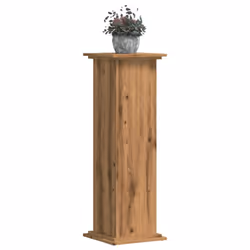 vidaXL Plant Stand Plant Pot Plant Holder Outdoor Flower Stand Engineered Wood - oak, 33 x 33 x 100 cm