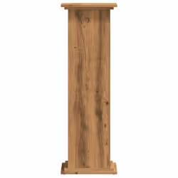 vidaXL Plant Stand Plant Pot Plant Holder Outdoor Flower Stand Engineered Wood - oak, 33 x 33 x 100 cm - Additional view 4
