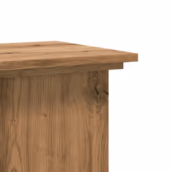 vidaXL Plant Stand Plant Pot Plant Holder Outdoor Flower Stand Engineered Wood - oak, 33 x 33 x 100 cm - Additional view 6