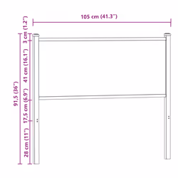 VidaXL 4007696 headboard/footboard Oak - Additional view 7