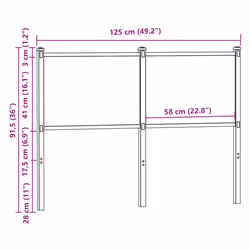VidaXL 4007698 headboard/footboard Oak - Additional view 7