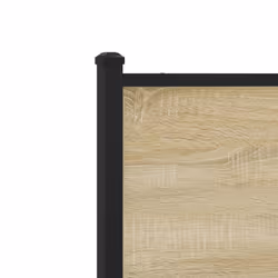 vidaXL Metal Bed Frame with Headboard Bed Base Bedstead Sonoma Oak 80x200 cm - Additional view 8