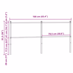 VidaXL 4007802 headboard/footboard Brown, Oak - Additional view 7