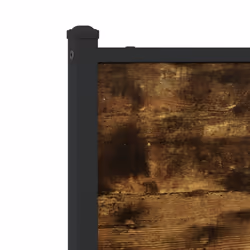 vidaXL Metal Bed Frame with Headboard Bed Base Bedstead Smoked Oak 140x190 cm - Additional view 8