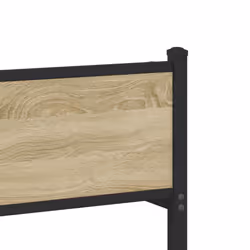 vidaXL Metal Bed Frame with Headboard and Footboard Bed Sonoma Oak 80x200 cm - Additional view 7