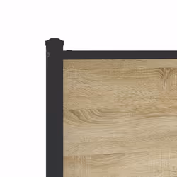 vidaXL Metal Bed Frame with Headboard and Footboard Sonoma Oak 100x190 cm - Additional view 8