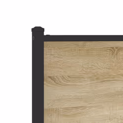 vidaXL Metal Bed Frame with Headboard and Footboard Sonoma Oak 107x203 cm - Additional view 8