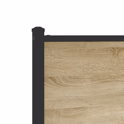 vidaXL Metal Bed Frame with Headboard and Footboard Sonoma Oak 137x190 cm - Additional view 8