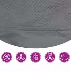 vidaXL Caravan Cover Travel Trailer Cover Camper Cover Grey Non-woven Fabric - 460 x 250 x 220 cm - Additional view 5