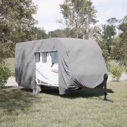 vidaXL Caravan Cover Travel Trailer Cover Camper Cover Grey Non-woven Fabric - 670 x 250 x 220 cm