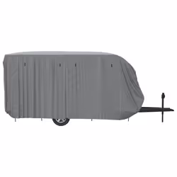 vidaXL Caravan Cover Travel Trailer Cover Camper Cover Grey Non-woven Fabric - 670 x 250 x 220 cm - Additional view 6