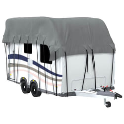 vidaXL Caravan Roof Cover Sun Canopy Top Protection Grey Non-woven Fabric - 500 x 300 cm