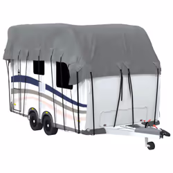 vidaXL Caravan Roof Cover Sun Canopy Top Protection Grey Non-woven Fabric - 600 x 300 cm