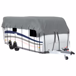 vidaXL Caravan Roof Cover Sun Canopy Top Protection Grey Non-woven Fabric - 700 x 300 cm