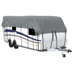 vidaXL Caravan Roof Cover Sun Canopy Top Protection Grey Non-woven Fabric - 700 x 300 cm