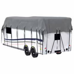 vidaXL Caravan Roof Cover Sun Canopy Top Protection Grey Non-woven Fabric - 700 x 300 cm - Additional view 6