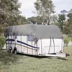 vidaXL Caravan Roof Cover Sun Canopy Top Protection Grey Non-woven Fabric - 800 x 300 cm
