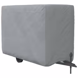 vidaXL Horse Trailer Cover Protective Horse Box cover Grey Non-woven Fabric - 376 x 168 x 240 cm