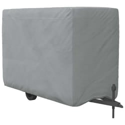 vidaXL Horse Trailer Cover Protective Horse Box cover Grey Non-woven Fabric - 376 x 168 x 240 cm