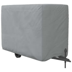 vidaXL Horse Trailer Cover Protective Horse Box cover Grey Non-woven Fabric - 396 x 178 x 250 cm