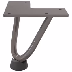 vidaXL Hairpin Table Legs Hairpin Legs Coffee Table leg 4 pcs Solid Steel - natural, 10 cm - Additional view 4