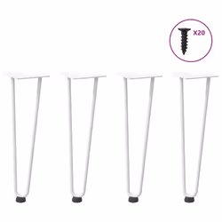 VidaXL 4012421, Metal, White, Indoor, 1.2 cm, 420 mm