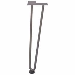 vidaXL Hairpin Table Legs Hairpin Legs Coffee Table leg 4 pcs Solid Steel - natural, 42 cm - Additional view 4